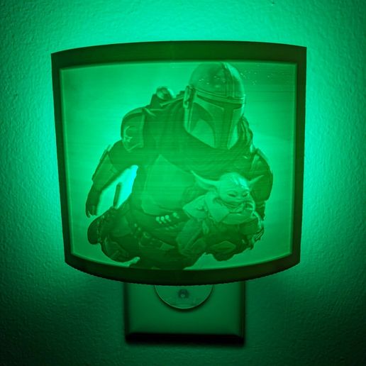 Mandalorian Night Light 3D model