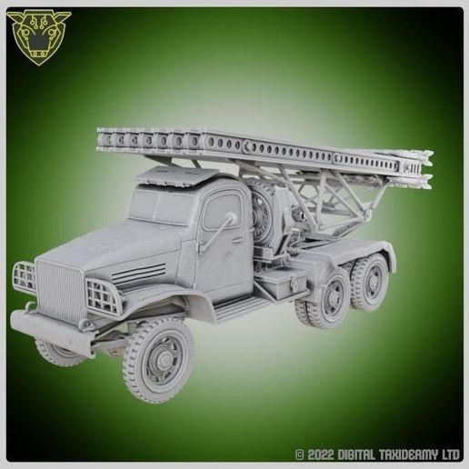 Listing Title Ideas Katyusha Rocket Launcher Truck STL - WW2 Soviet Artillery Miniature Soviet Multiple Rocket Launcher artillery