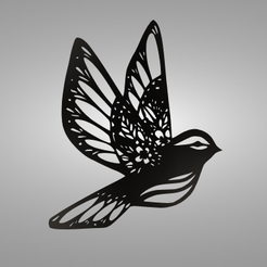 Bird-Pattern-render.png Fichier STL Motif d'oiseau・Design pour imprimante 3D à télécharger, JVCourse