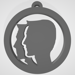 tvilling.png Archivo STL Llavero de signo zodiacal Géminis・Diseño de impresora 3D para descargar