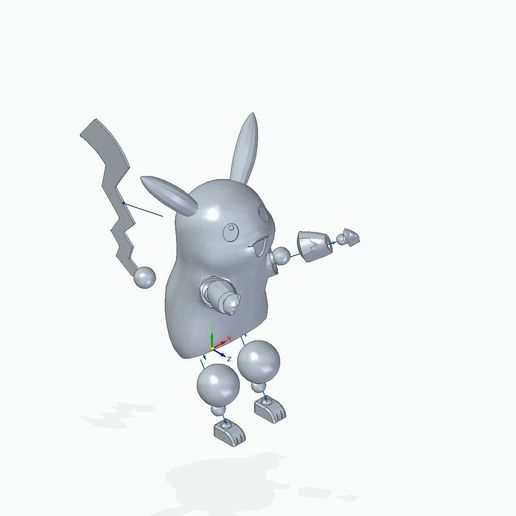 Descargar archivo STL Pikachu Pokemon • Objeto imprimible en 3D ・ Cults