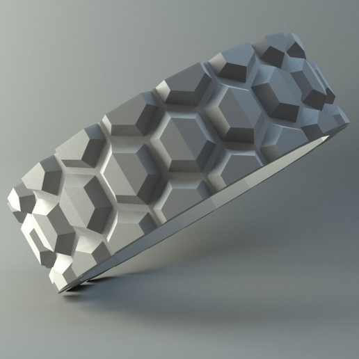 Ring - Hexagons 3D model