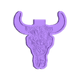 leather.stl Blank Bull head with 8 inserts