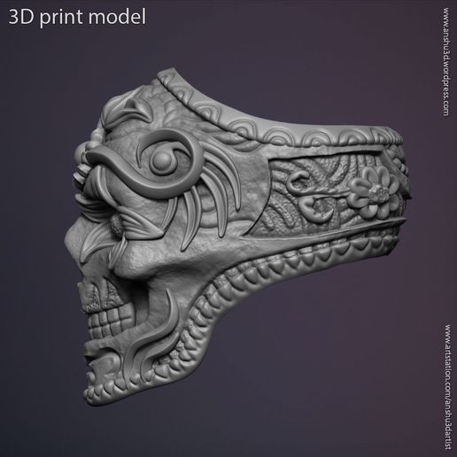 Ornamental_skull_vol1_ring_z3.jpg Ornamentaler Totenkopf vol1 Ring