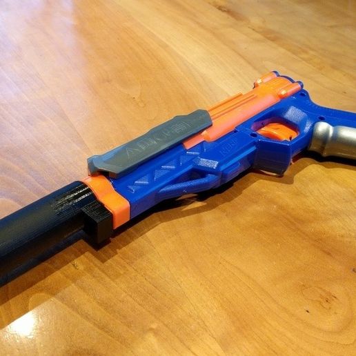 Nerf sharpfire barrel / silencer 3D model