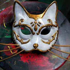 catmask.jpg Fichier STL gratuit Masque de chat Splicer (Bioshock)・Objet imprimable en 3D à télécharger