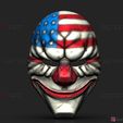 0001a.jpg Dallas Mask - Payday 2 Mask - Halloween Cosplay Mask 3D print model