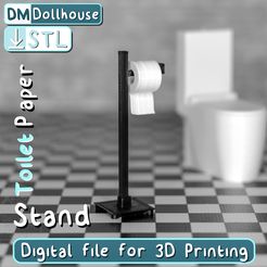 Free STL file Designer Toilet Paper Holder・3D printer design to  download・Cults
