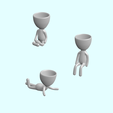 poses_vases.png Pose Planter Pack 1