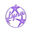 Lyna v1.stl CHRISTMAS DECORATION FIRST NAME Lyna