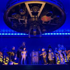 Saliência da câmara de congelação de carbono Star Wars para figuras de 3,75" e 6"