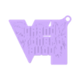 KEYCHAN GTA VI.stl GTA VI Logo Keychain – Multi-Color 3D Printable Model