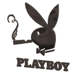 playboy_logo_01 v7-06.png PLAYBOY PLAYMATE LOGO Female male Jewellery Weight Restraints PB-01 3d print cnc