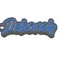 name.jpg Deborah keychain name