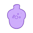 Acorn base_keychain.stl Bosque Clicker Pack (🍄 Champiñón 🌰 Bellota 🐿️ Ardilla)