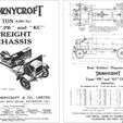 Body Builders’ Diagrams. of Types “PB” and “KC” Chassis sons | JOHN |, THORNYCROFT & CO., LIMITED THORNYCROFT HOUSE, SMITH SQUARE, WESTMINSTER, SW.1 OIT - Thornycroft PB-type (1-148)