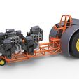 1.jpg Diecast Pulling tractor with 6 engines V8 Version 2 Scale 1:25