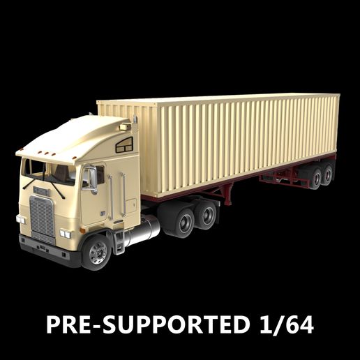 1/64 フレイトライナー FLA86 トレーラー G1 🚚 Freightliner FLA 86 Truck with Container 1/64 from the 'The