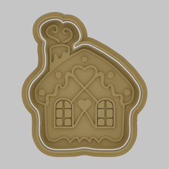 gingerbread-house.png Christmas gingerbread house cookie cutter and stamp