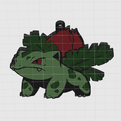 🗝️ Ivysaur Keychain - Kanto Collection (Multicolor .3mf & Single Color ...