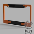 orangeblackBack.png Happy Halloween - License plate cover USA