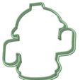 Contorno.png Animal Crossing gyroid cookie cutter