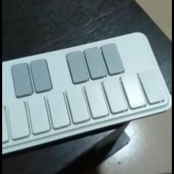 3.jpeg STL file Spare key Midi usb controller Korg NanoKey2・3D printer model to download