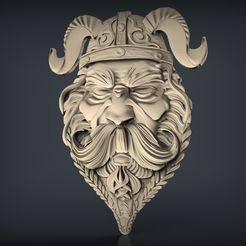 267.jpg viking warrior face bust cnc art
