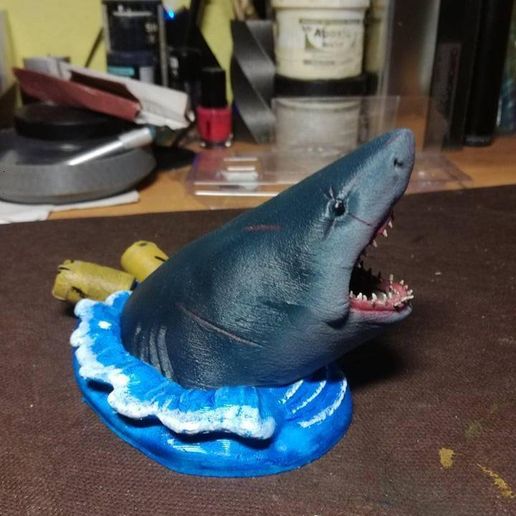 96106034_10222659846194771_93450491131854848_n.jpg Jaws Bruce Der Hai 3D-Druckmodell