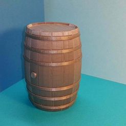 20160710_143356.jpg Free STL file Barrel - puzzle - Barrel BORDEAUX - piggy bank option・3D printer design to download