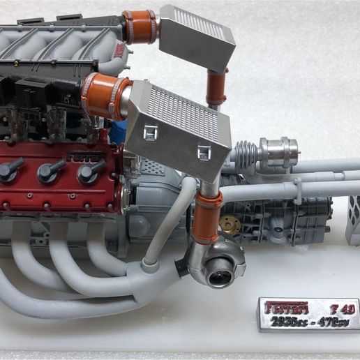 Maquette Ferrari F40 LM Pocher 1/8 Moteur Complet - Neuve En Boîte