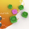 tile-1-2.jpg Mediterranean Tile 1 Polymer Clay Cutters | Digital STL File | 4 Sizes | 2 Cutter Versions