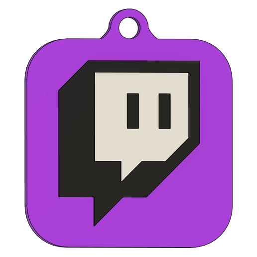 Llavero Twitch NFC 3D model