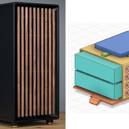 💻 Fractal Design North HDD SSD Cage・ STL File for 3D printing・Cults