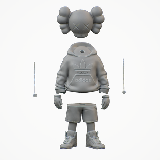 1_Viewport_018.png Kaws Adidas Adidas Urban Junior - "No Pain no Gain" - Unique Design -