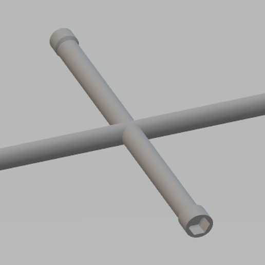 1/10 Scale Tire Iron Cross 3D model