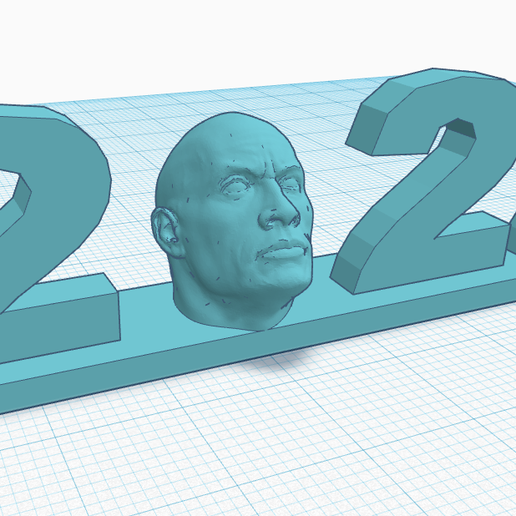 the Rock 2022 New Year 3D model