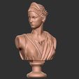 pp.jpg Artemis Diana Bust Head Greek Roman Goddess Statue Handmade Sculpture