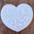 20221026_163126.jpg Wedding Day Heart Cookie Cutter Stamper Embosser