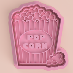 pop-corn.png Pop corn cookie cutter ( Pop corn cookie cutter )