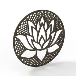 untitled.58.jpg STL file Lotus Logo・3D printer design to download