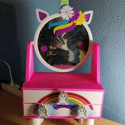 1.jpg Dressing table with unicorn mirror