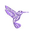 Hummingbird.stl STL file wall decor hummingbird・Model to download and 3D print, satis3d