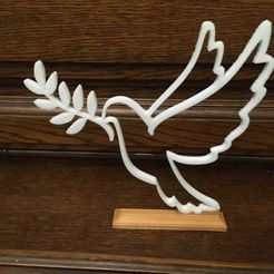 IMG_0539.JPG Free STL file Dove of Peace・3D printing model to download