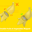 Magnet-005.png 3D Printable Fruits & Vegetables Magnet