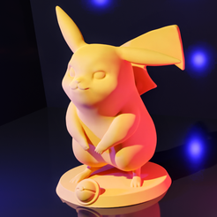 pikachu-print.png Fichier STL gratuit Pikachu 3D・Modèle pour impression 3D à télécharger