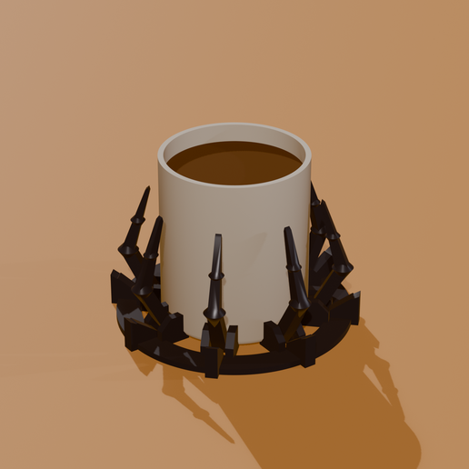 Spider Coaster That Grips Your Cup – Print-in-Place 8 Articulated Legs, No Supports No Glue