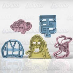 taylor.jpg Fichier STL Taylor Swift Set d'emporte-pièces・Plan pour impression 3D à télécharger