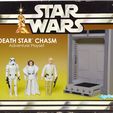 Star Wars Death Star Chasm Bridge Door Diorama Display pour figurines de 3,75" et 6