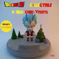 db-vorlage.png Fichier 3D Dragonball Vegeta Noël・Objet pour imprimante 3D à télécharger